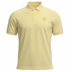 Cutter &‎ Buck CB DryTec Yellow Golf Polo Shirt Rutland Country Club Logo Men L